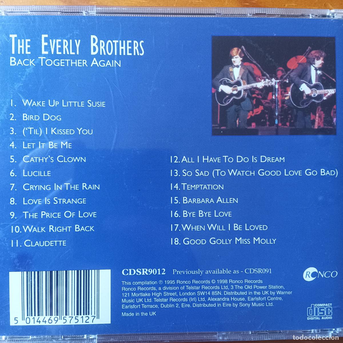 CDs de m&uacute;sica: THE EVERLY BROTHERS, BACK TOGETHER AGAIN. CD - Foto 2