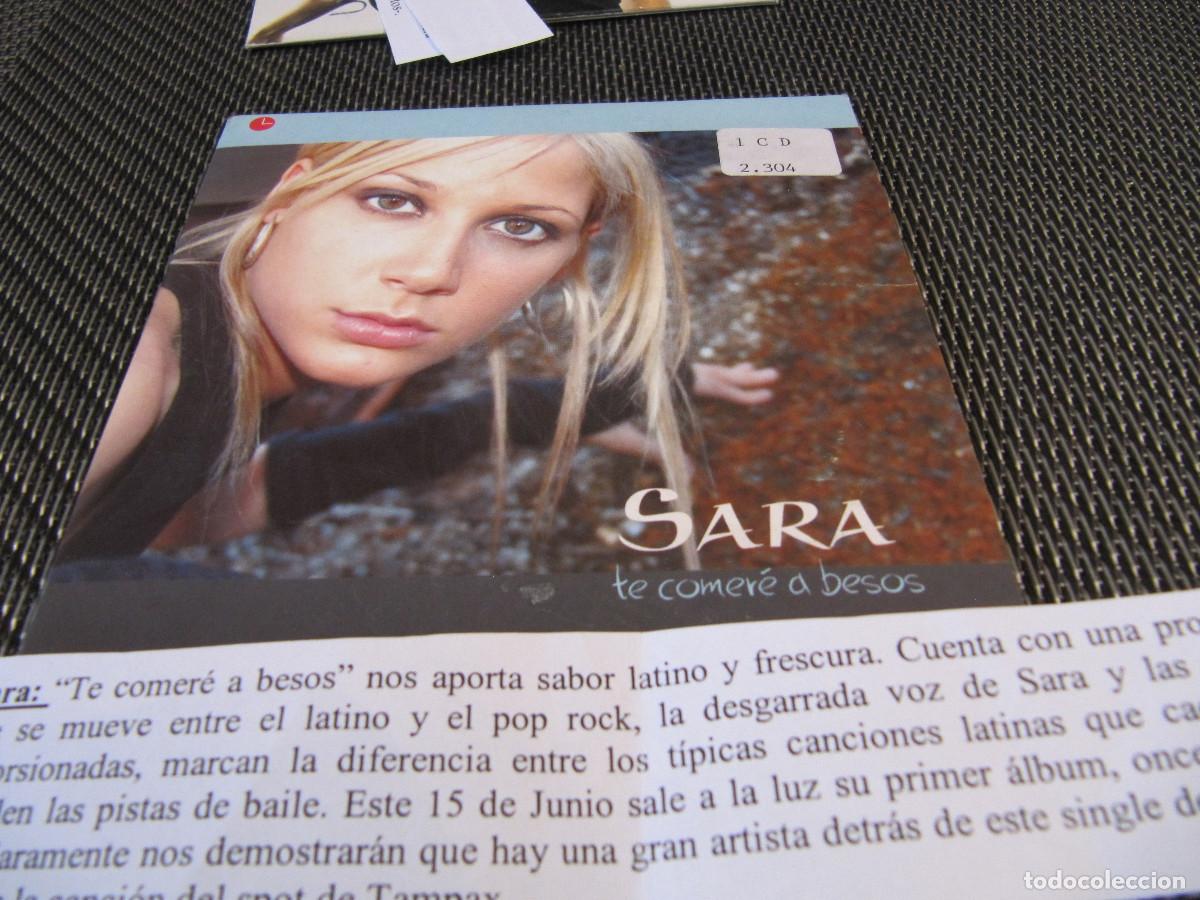 CDs de m&uacute;sica: Sara &ndash; Te Comer&eacute; A Besos CD SINGLE CADENA 100 - Foto 1
