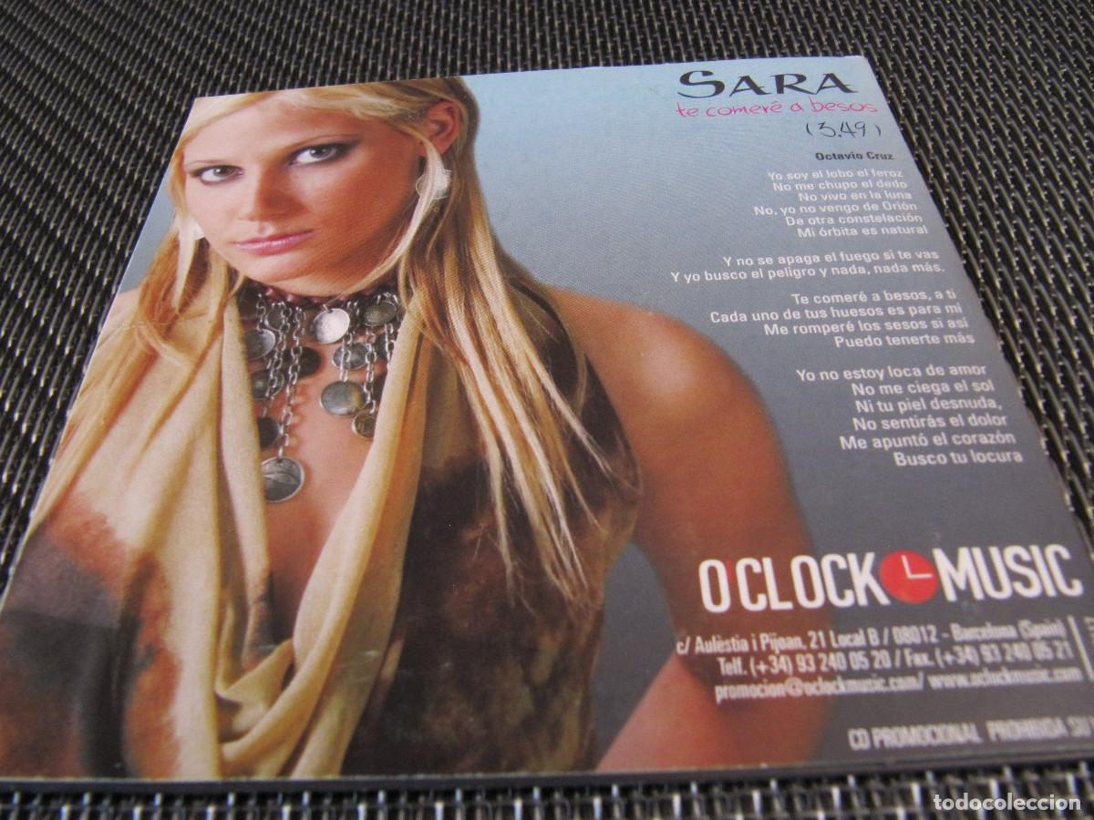 CDs de m&uacute;sica: Sara &ndash; Te Comer&eacute; A Besos CD SINGLE CADENA 100 - Foto 2