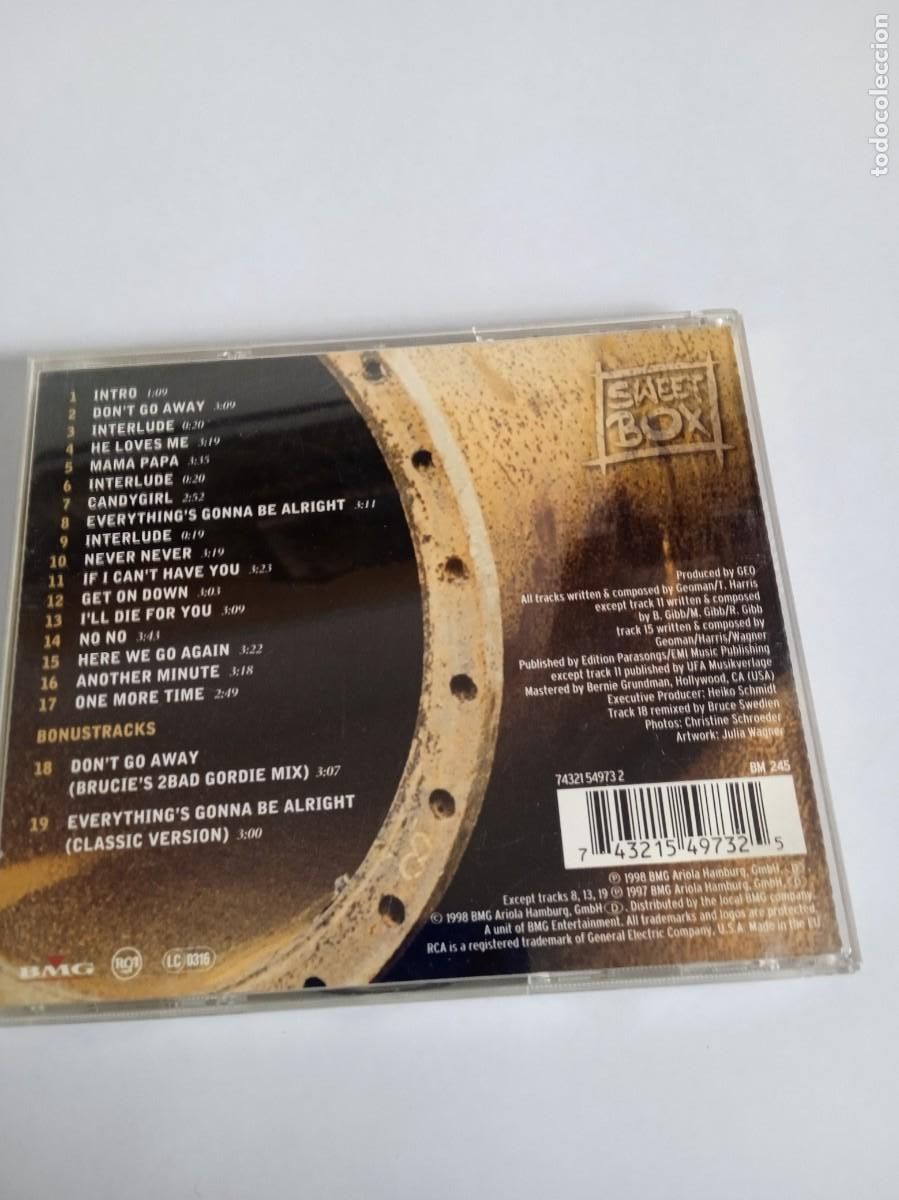 CDs de m&uacute;sica: SWEETBOX Contiene 2 Bonus Tracks - Foto 3