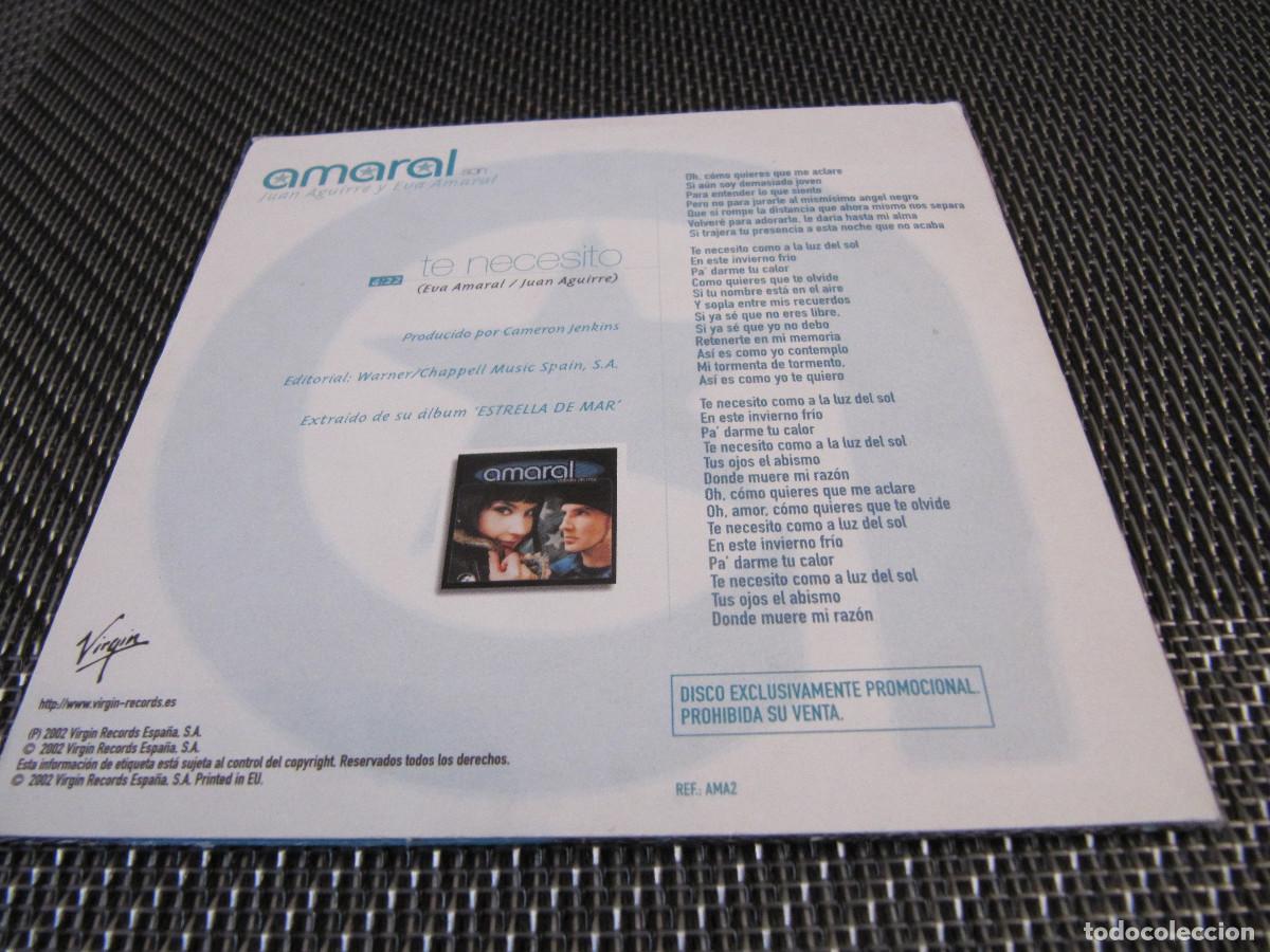 CDs de m&uacute;sica: Amaral &ndash; Te Necesito - Foto 2