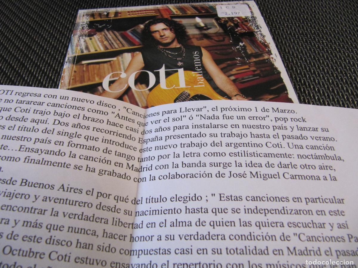 CDs de m&uacute;sica: COTI - BAILEMOS ( CD SINGLE CADENA 100 ) - Foto 1