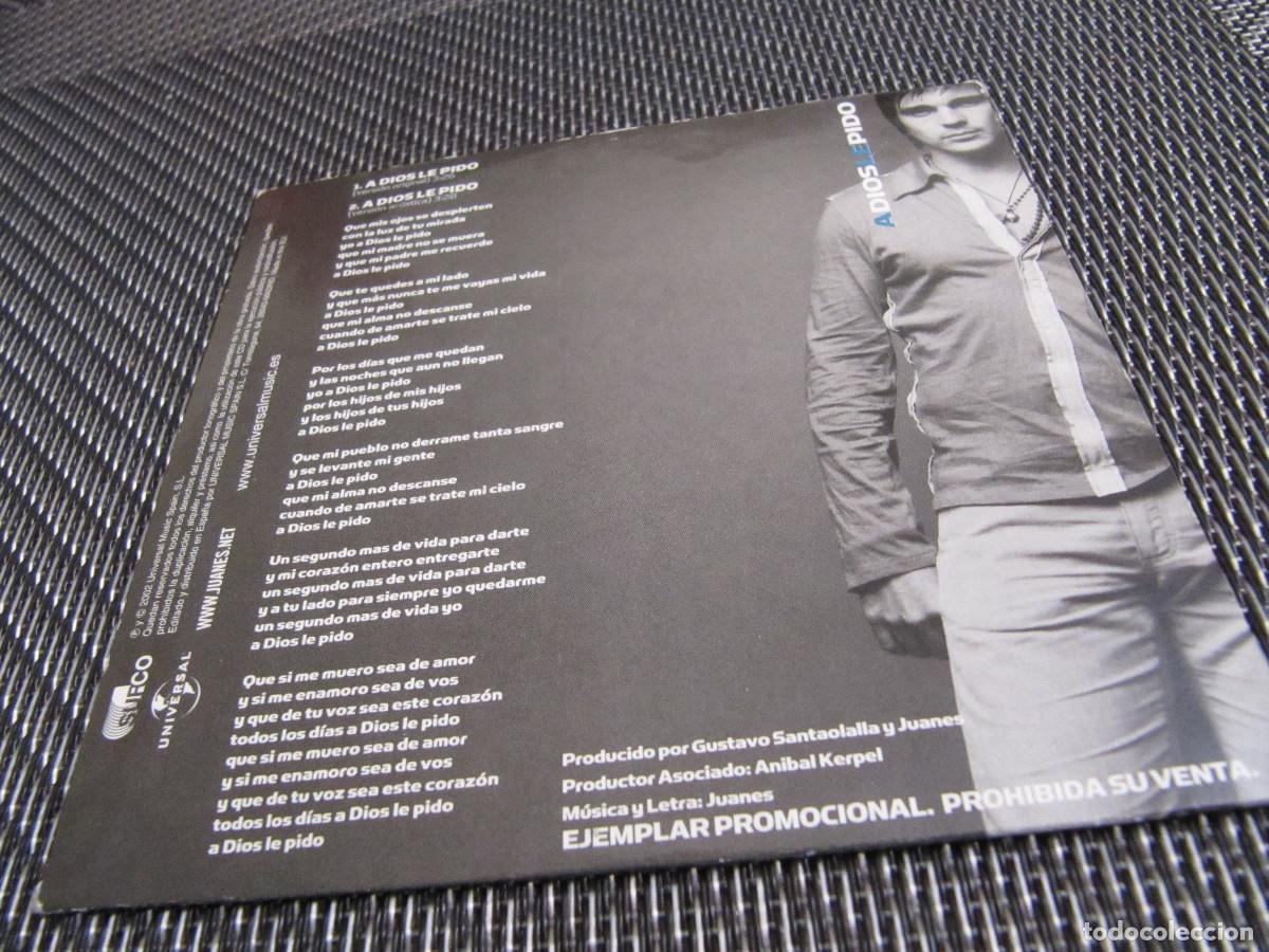 CDs de m&uacute;sica: Juanes CD Single Promo A Dios Le Pido - Foto 3