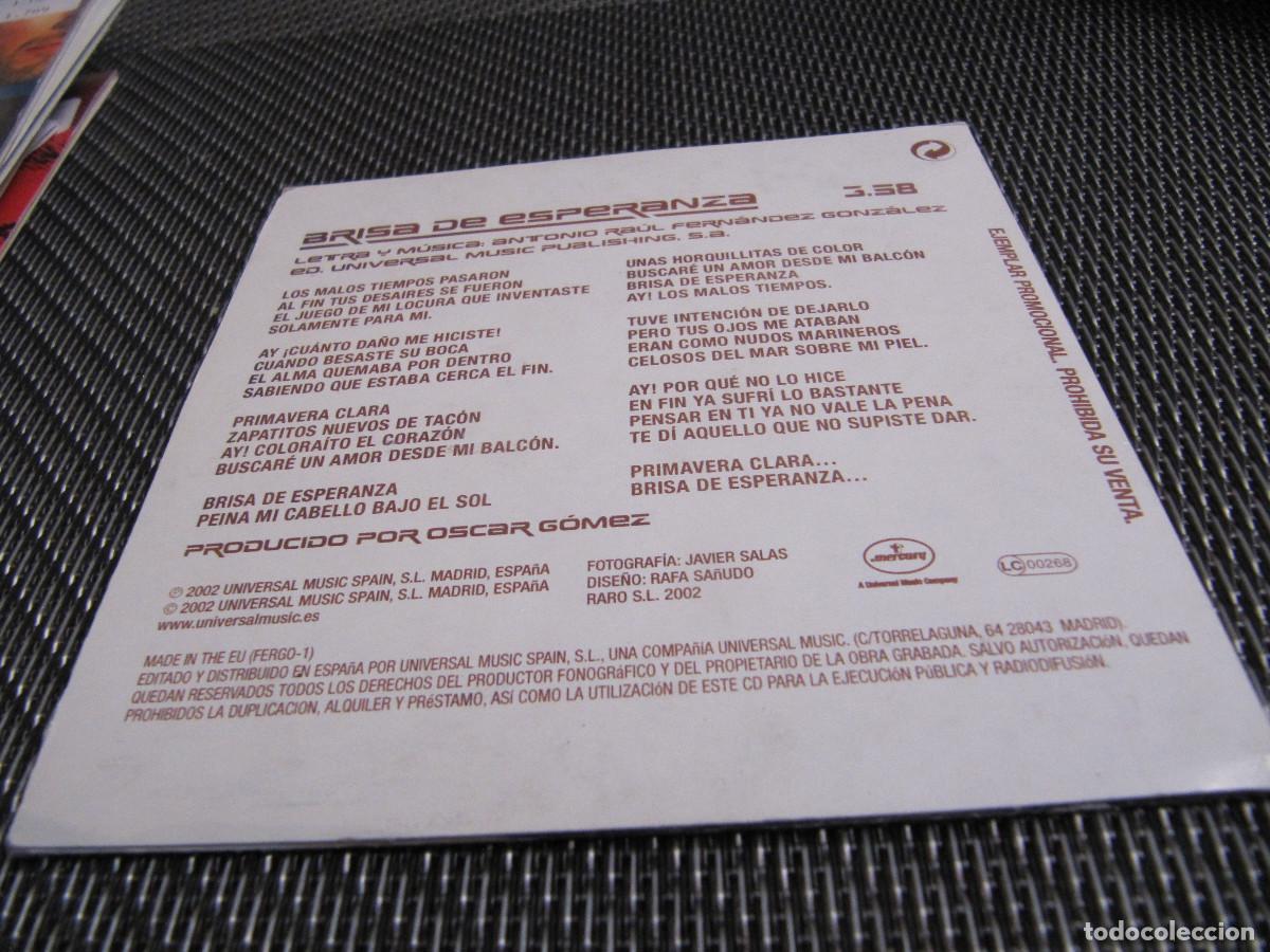 CDs de m&uacute;sica: NURIA FERGO Brisa de esperanza CD SINGLE - Foto 2