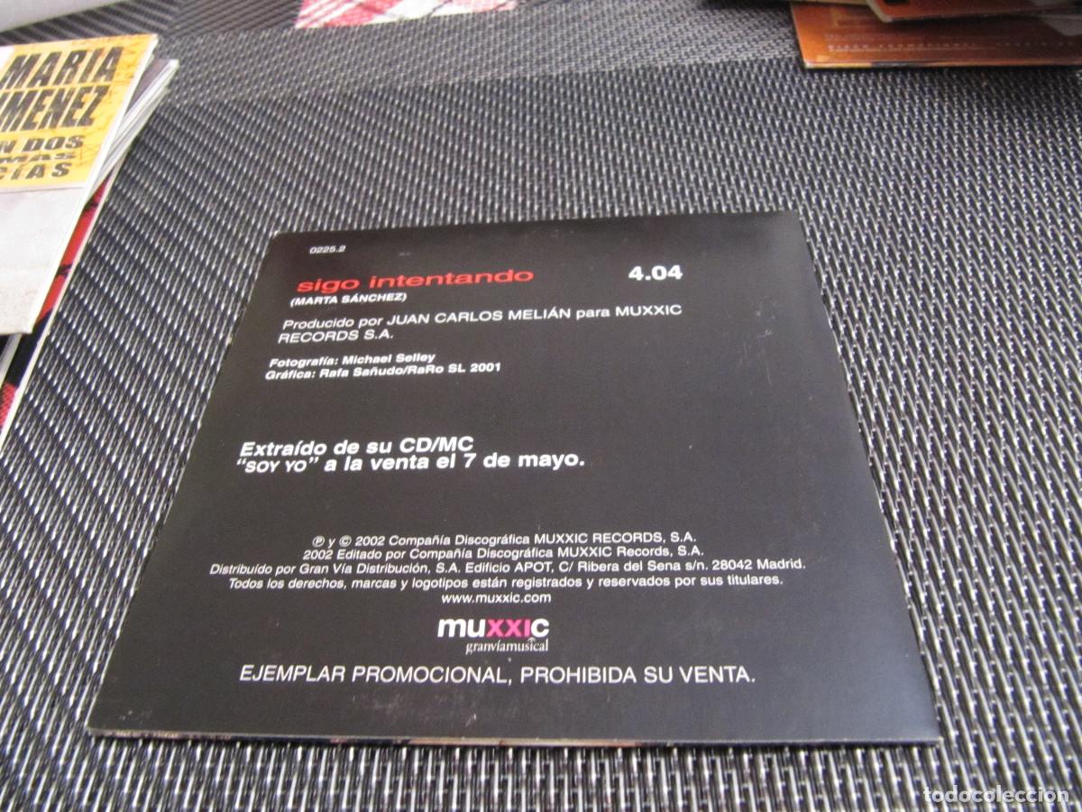 CDs de m&uacute;sica: Marta S&aacute;nchez - sigo intentando - cd promocional - Foto 2