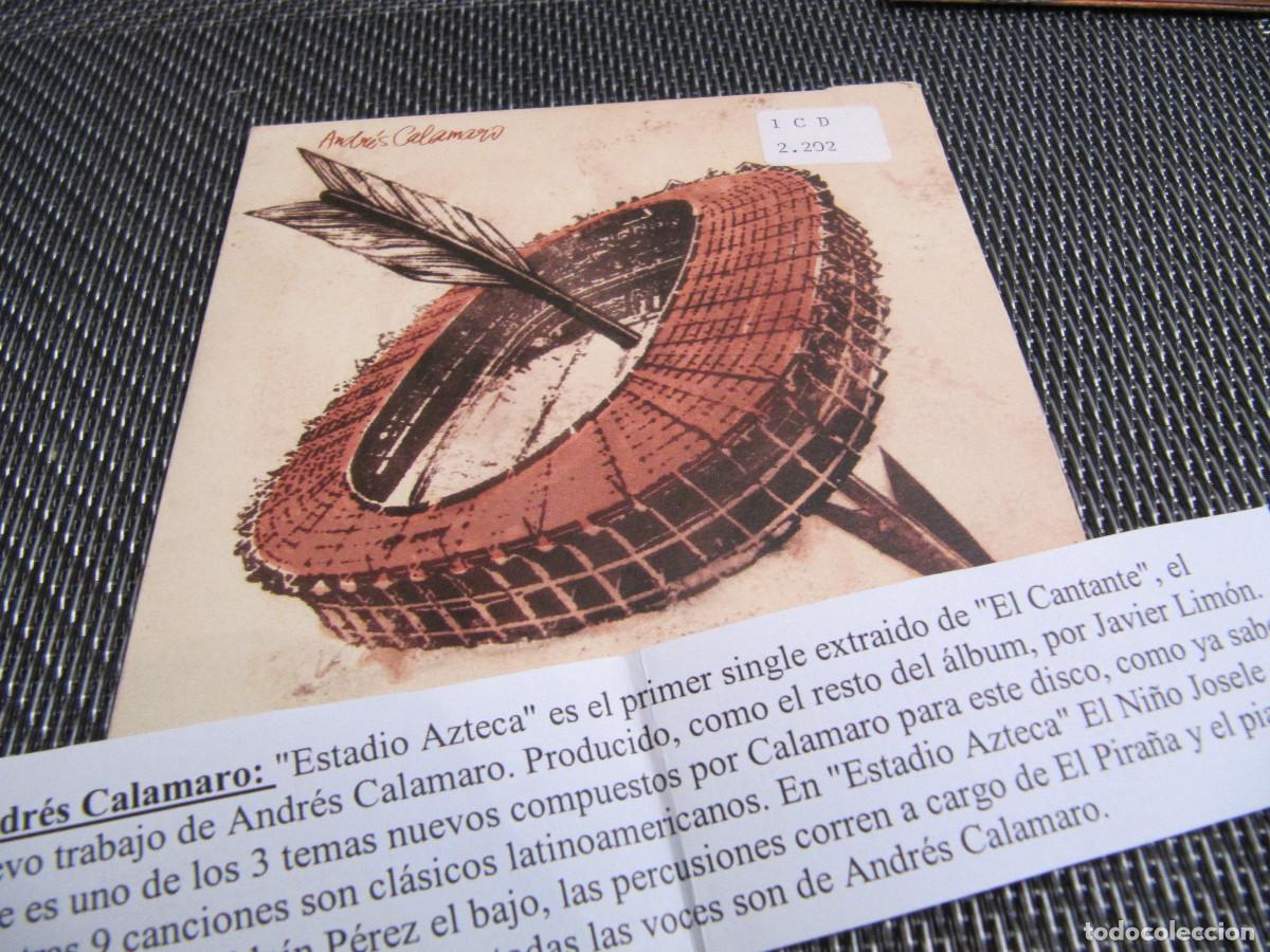 CDs de m&uacute;sica: Andr&eacute;s Calamaro &lrm;cd single CADENA 100 Estadio Azteca - Foto 1