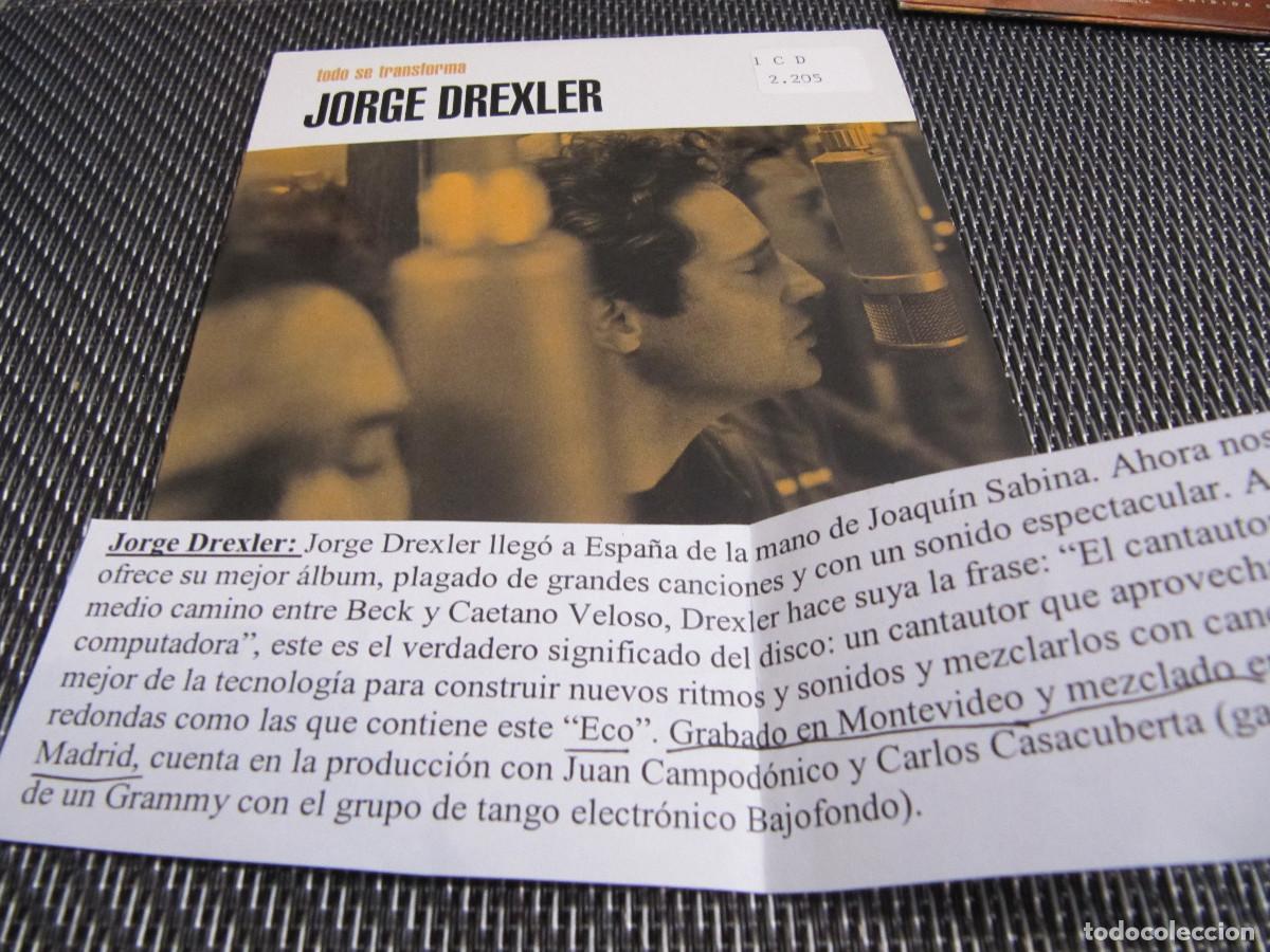 CDs de m&uacute;sica: Jorge Drexler &ndash; Todo Se Transforma CD SINGLE CADENA 100 - Foto 1