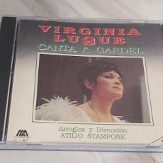 CDs de Música: VIRGINIA LUQUE CANTA A GARDEL / CD-MICROFON U.S.A.-1991/ 12 TEMAS / IMPECABLE