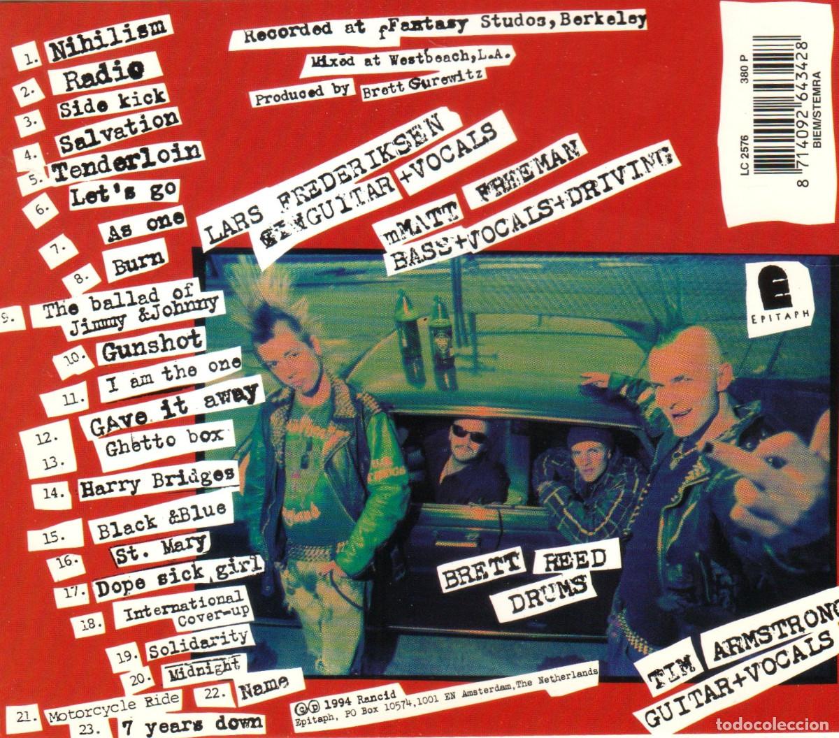 CDs de m&uacute;sica: �R8128 - RANCID. LETS GO. CD. - Foto 2
