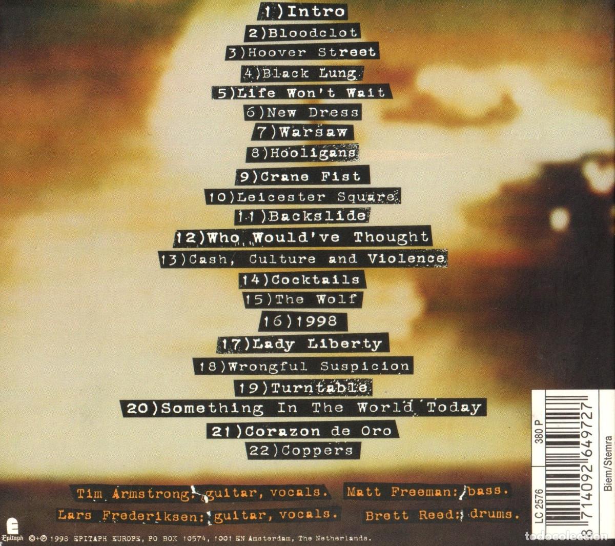 CDs de m&uacute;sica: �R8103 - RANCID. LIFE WONT WAIT. CD. DIGIPACK. - Foto 3