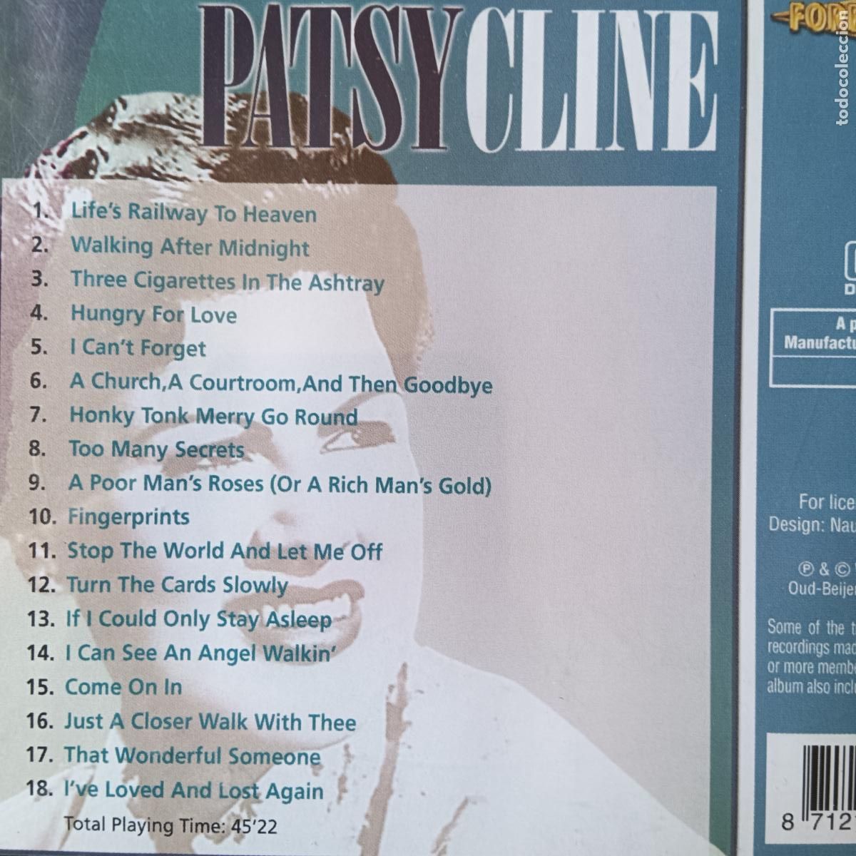 CDs de m&uacute;sica: PATSY CLINE, FOREVER GOLD - CD - Foto 2