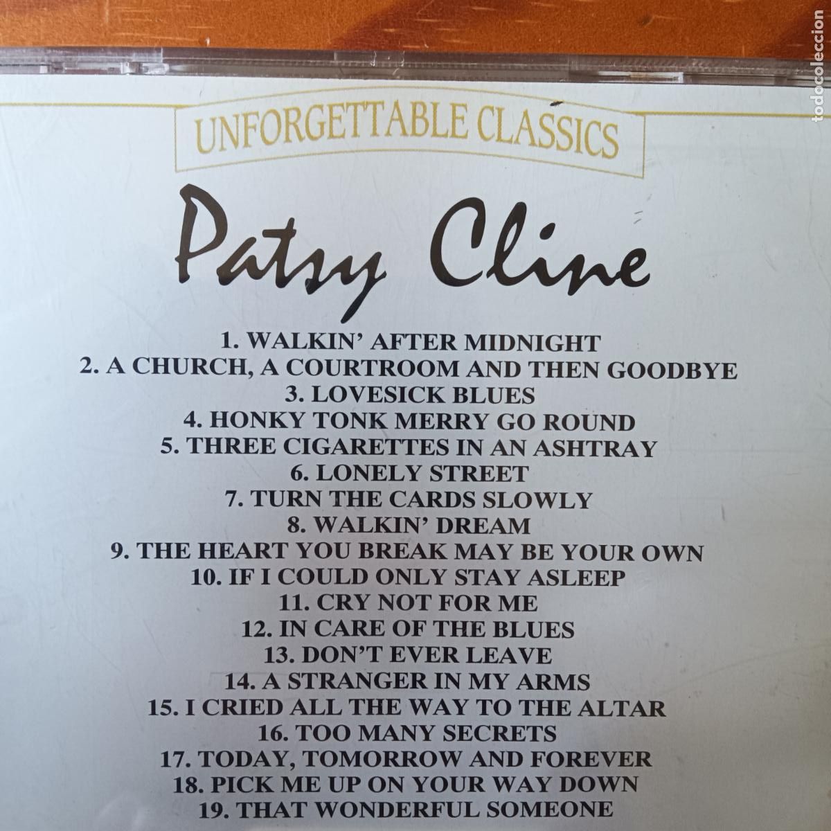 CDs de m&uacute;sica: PATSY CLINE, UNFORGETTEBLE CLASSICS, ARCHIVE RECORDINGS- CD - Foto 2