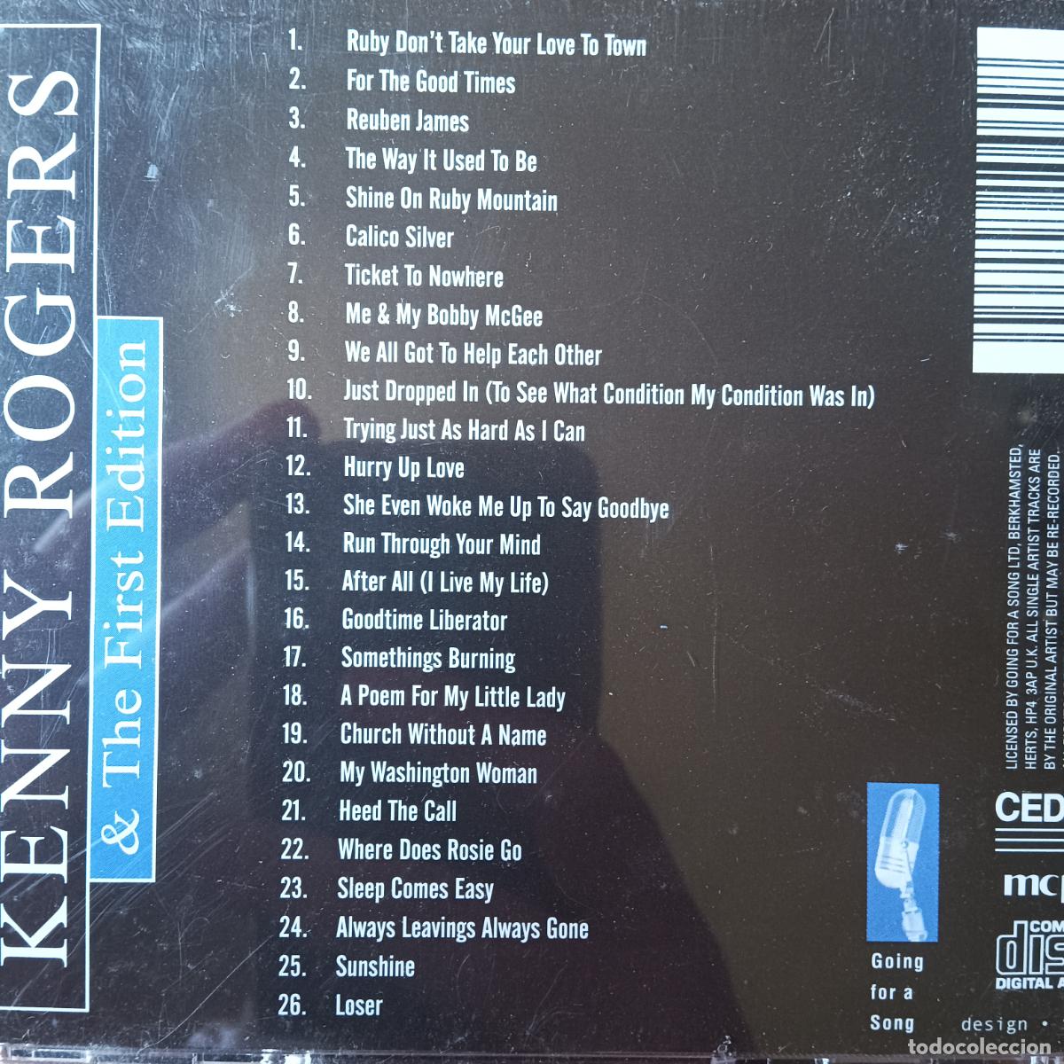 CDs de m&uacute;sica: KENNY ROGERS & THE FIRST EDITION. CD - Foto 2