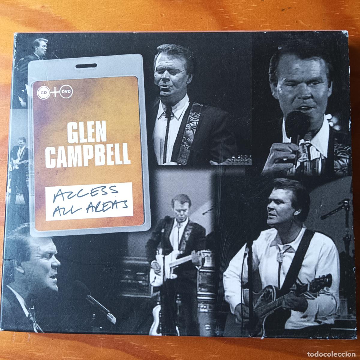 CDs de m&uacute;sica: GLENN CAMPBELL, ACCESS ALL AREAS. CD + DVD - Foto 1