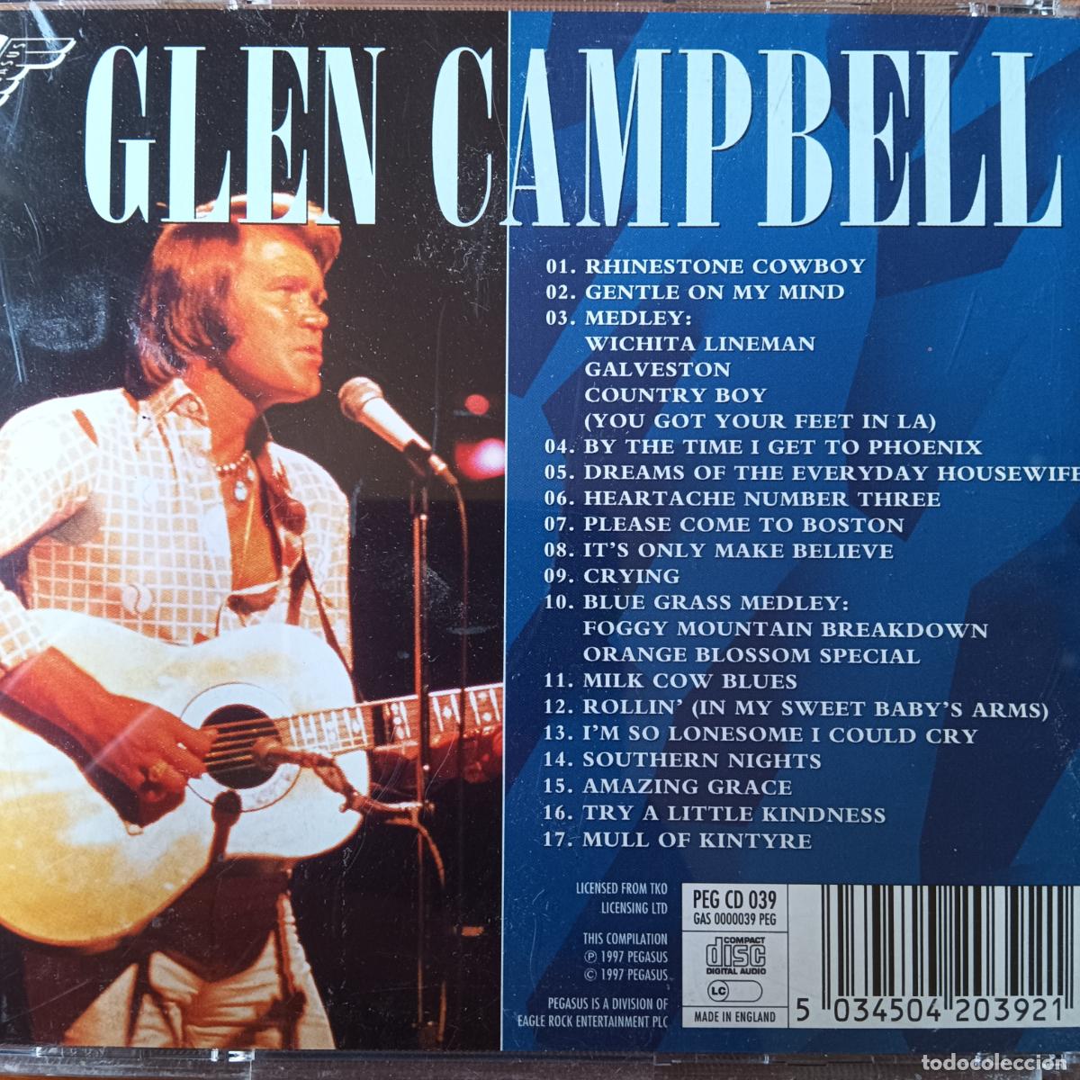CDs de m&uacute;sica: GLENN CAMPBELL, RHINNESTONE COWBOY. CD - Foto 2