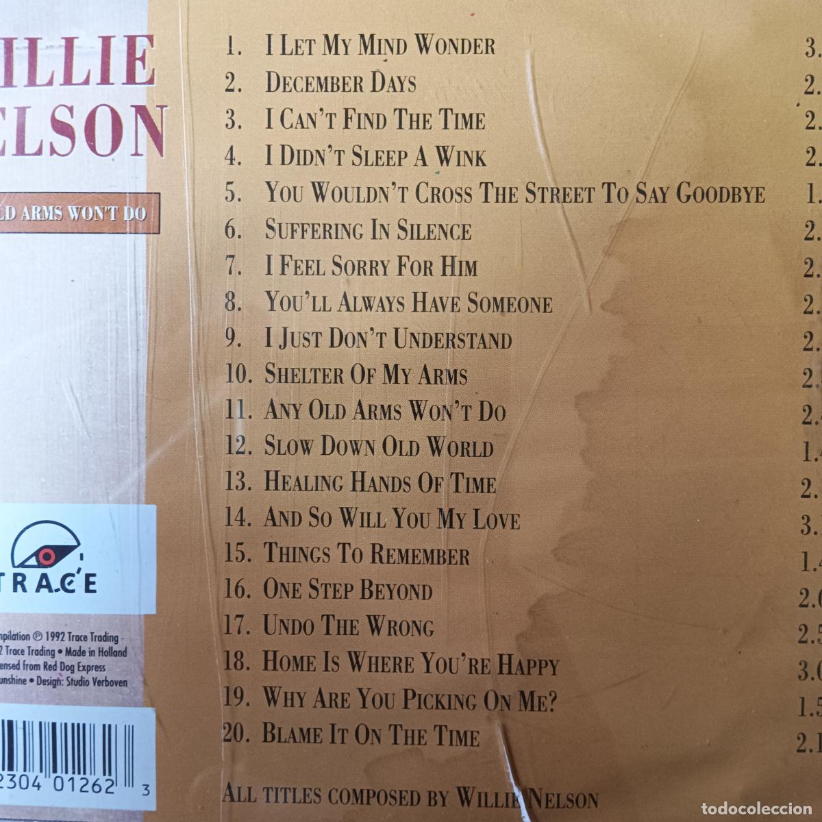 CDs de m&uacute;sica: WILLIE NELSON, ANY OLD ARMS WONT DO. CD - Foto 2