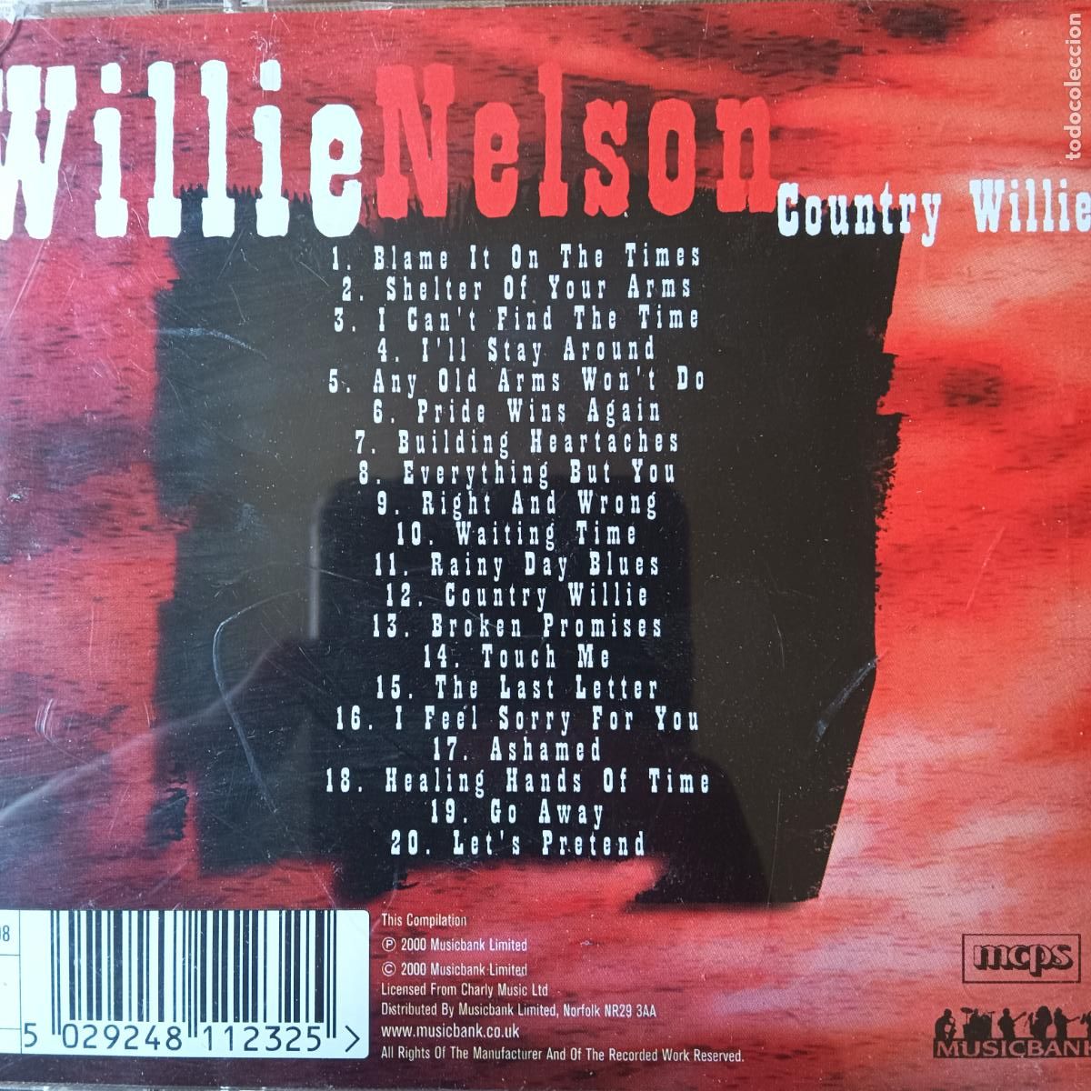 CDs de m&uacute;sica: WILLIE NELSON, COUNTRY WILLIE. CD - Foto 2