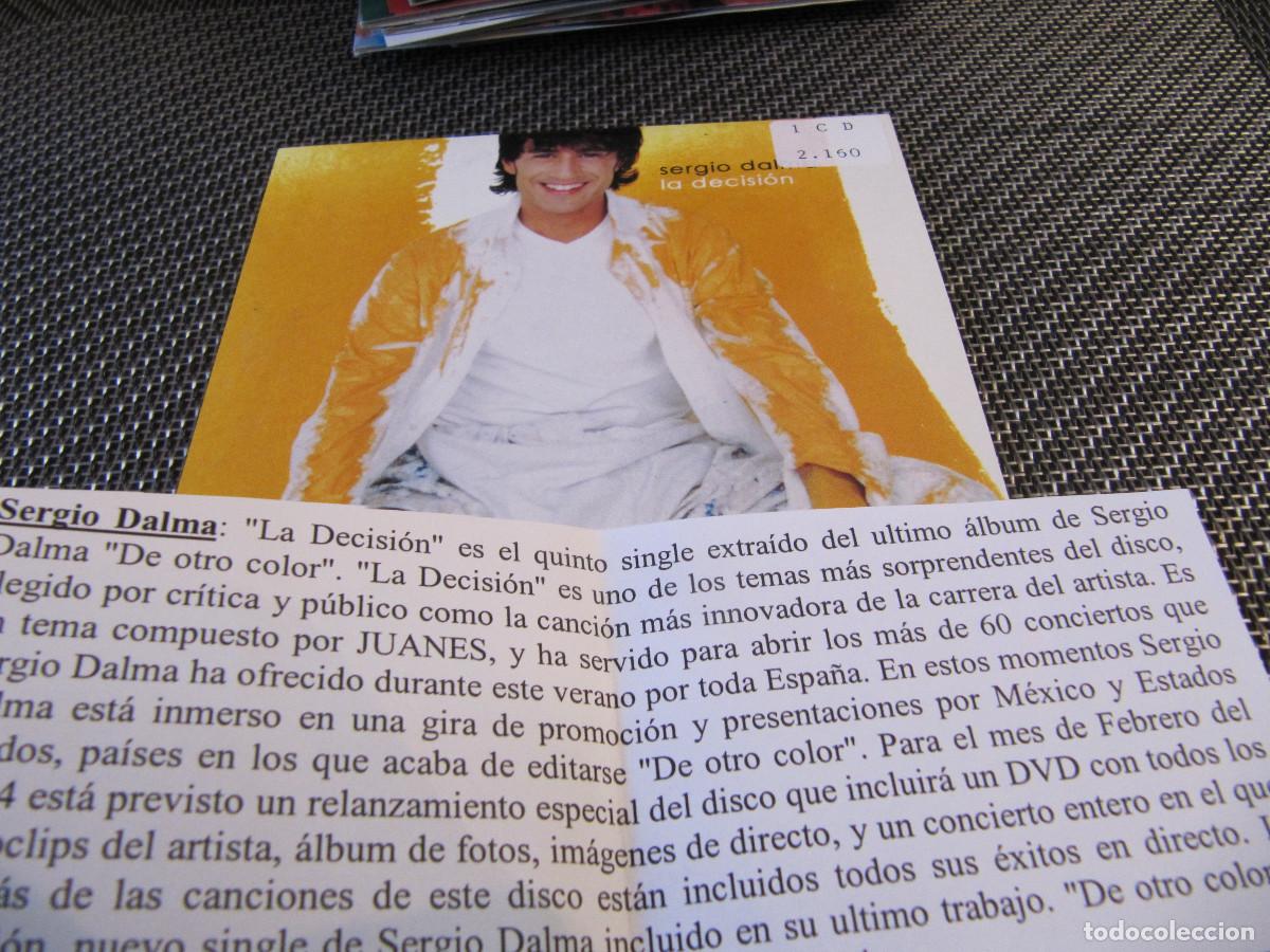 CDs de m&uacute;sica: PROMO CD SINGLE CADENA 100 - SERGIO DALMA - LA DECISION - Foto 1