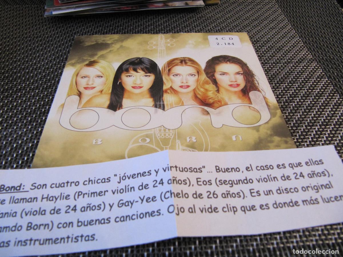 CDs de m&uacute;sica: Bond &ndash; Born CD SINGLE PROMO CD SAMPLER CADENA 100 - Foto 1