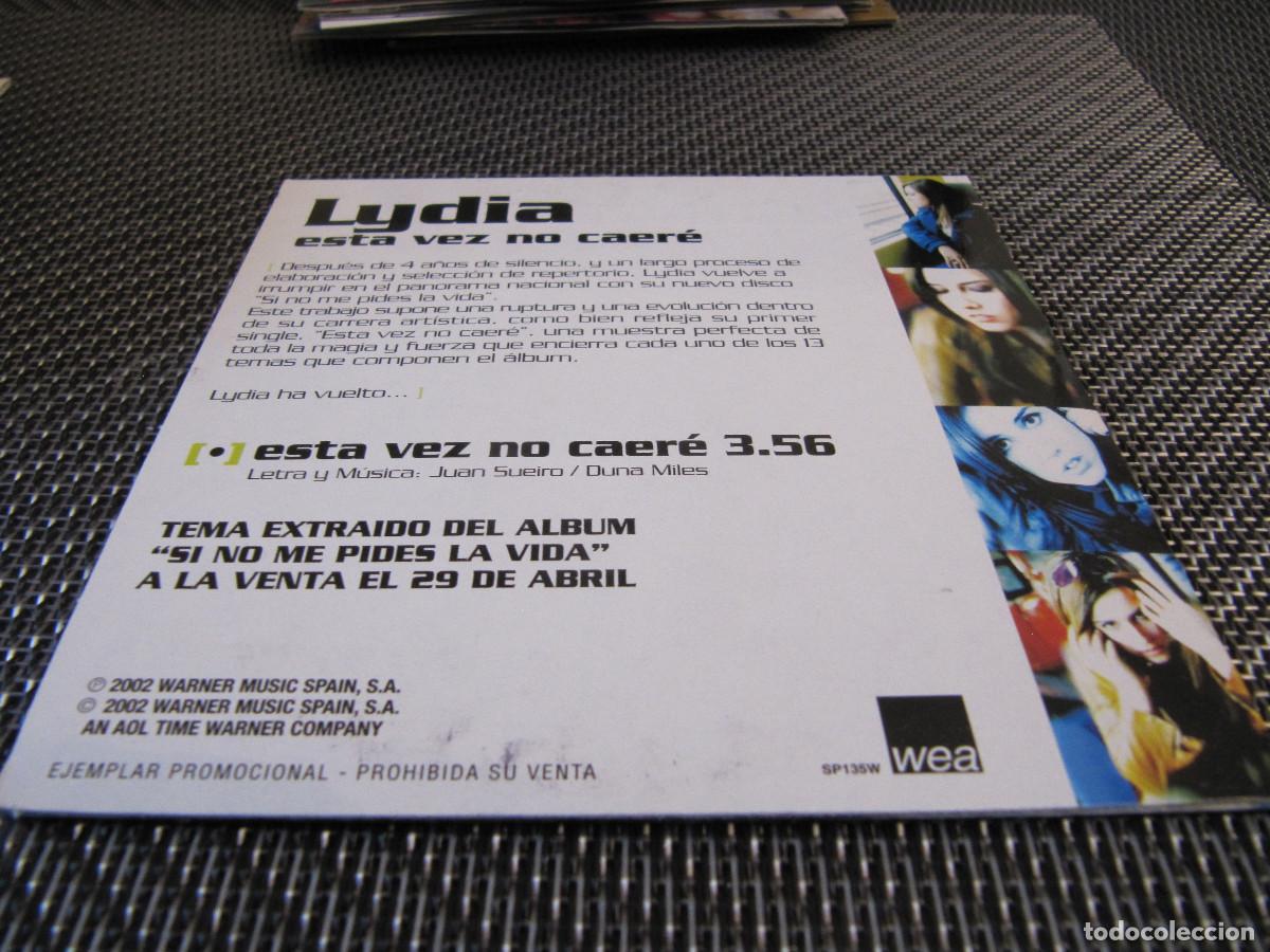 CDs de m&uacute;sica: LYDIA / ESTA VEZ NO CAER&Eacute; CD SINGLE - Foto 2