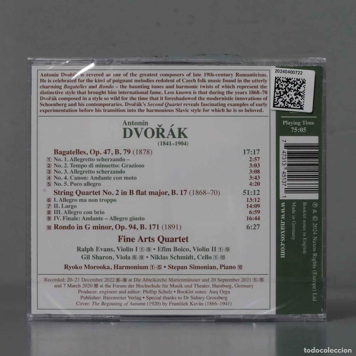 CDs de m&uacute;sica: CD. FINE ARTS QUARTET - DVORAK - STRING QUARTET NO 2 . PRECINTADO - Foto 2