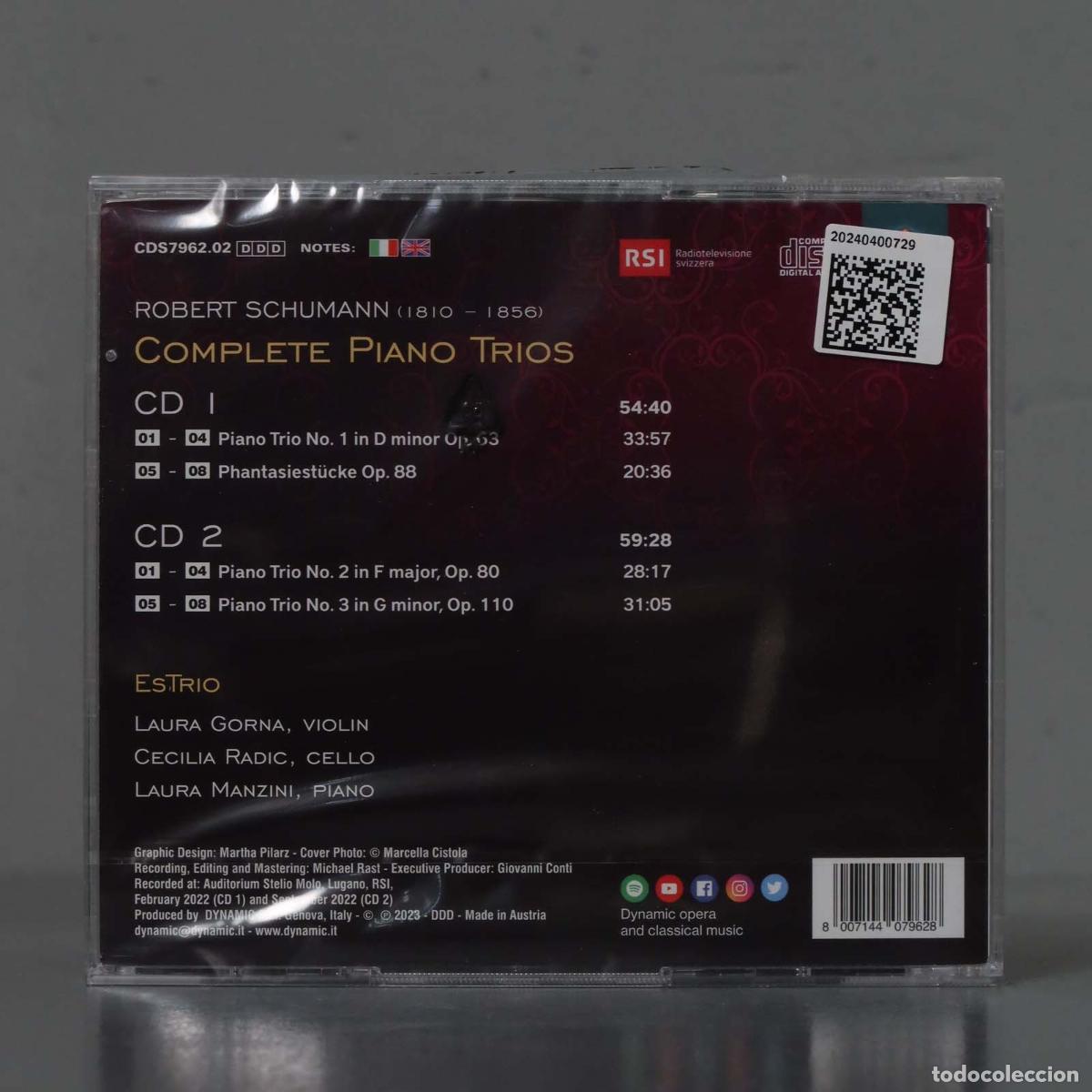 CDs de m&uacute;sica: CD. Robert Schumann: Complete Piano Trios. PRECINTADO - Foto 2