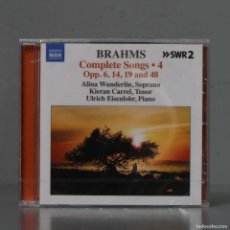 CDs de Música: CD. JOHANNES BRAHMS: COMPLETE SONGS: OPP. 6, 14, 19 AND 48 - VOLUME 4. PRECINTADO