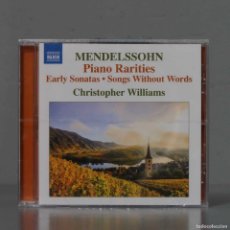 CDs de Música: CD. FELIX MENDELSSOHN PIANO RARITIES EARLY SONATAS SONGS WITHOUT WORDS. PRECINTADO
