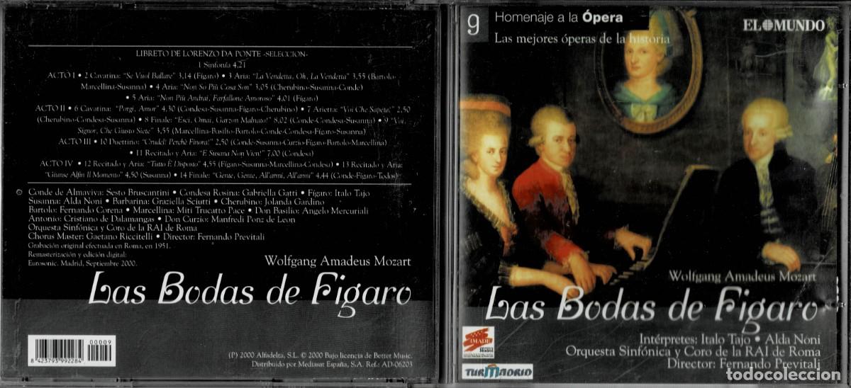 CDs de m&uacute;sica: LAS BODAS DE FIGARO. CD-CLASICA-2575 - Foto 1
