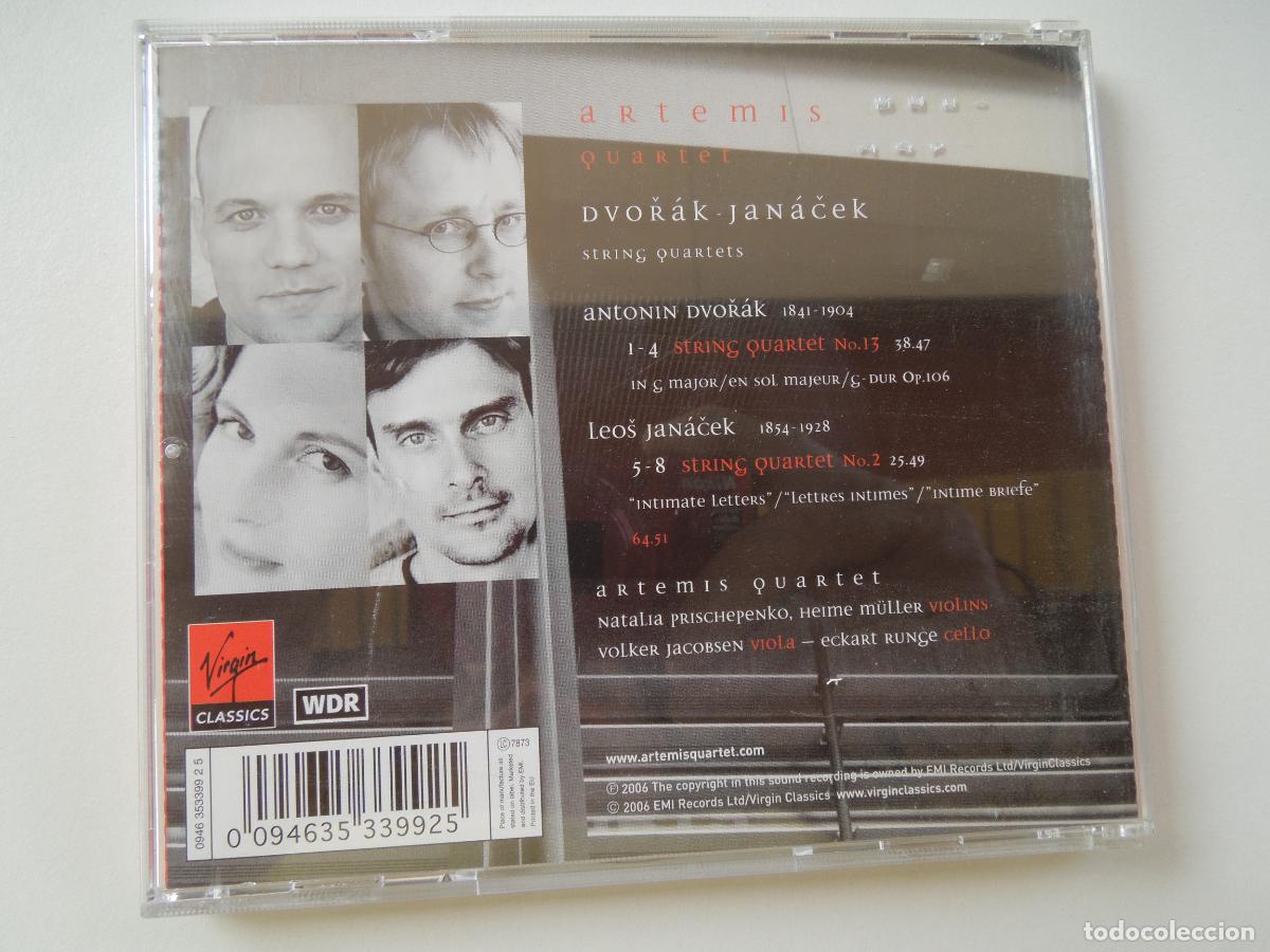 CDs de m&uacute;sica: DVOR&Aacute;K -JANACEK - ARTEMIS QUERTET - String Quartet No. 13 Op. 106- String Quartet No. 2 CD - Foto 3