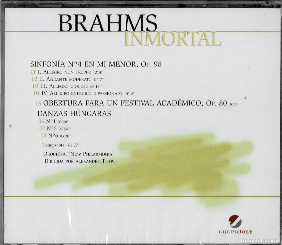 CDs de m&uacute;sica: BRAHMS INMORTAL. CD-CLASICA-2587 - Foto 2