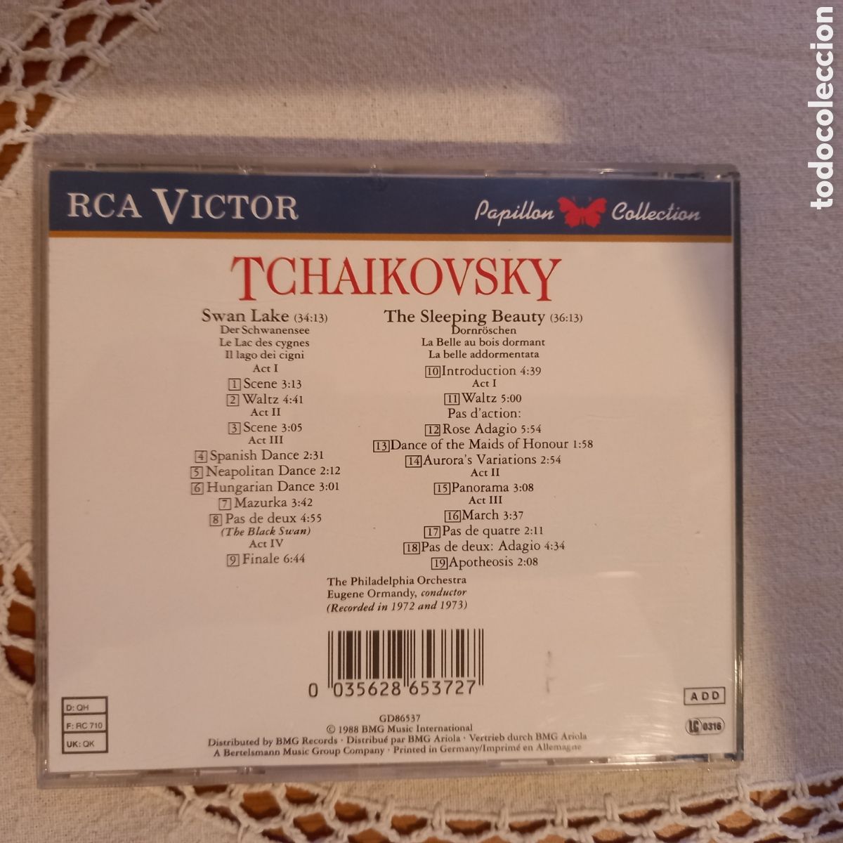 CDs de m&uacute;sica: Tchaikovsky: El lago de los Cisnes, Bella Durmiente. Ormandy. RCA - Foto 2
