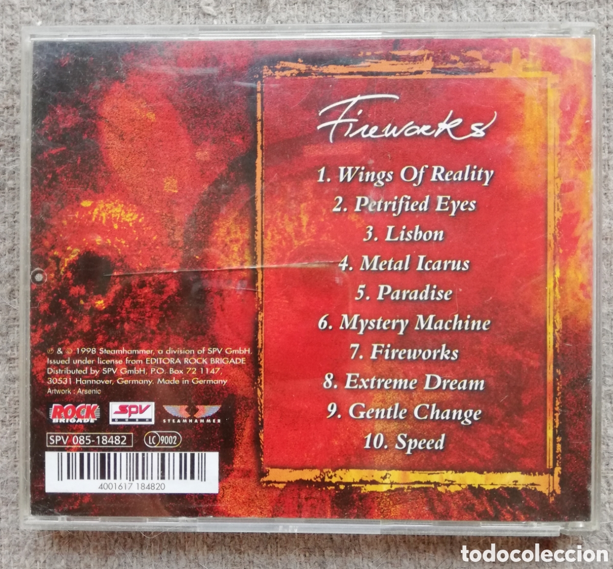 CDs de m&uacute;sica: Angra - Fireworks. Made in Germany 1998 - Foto 3