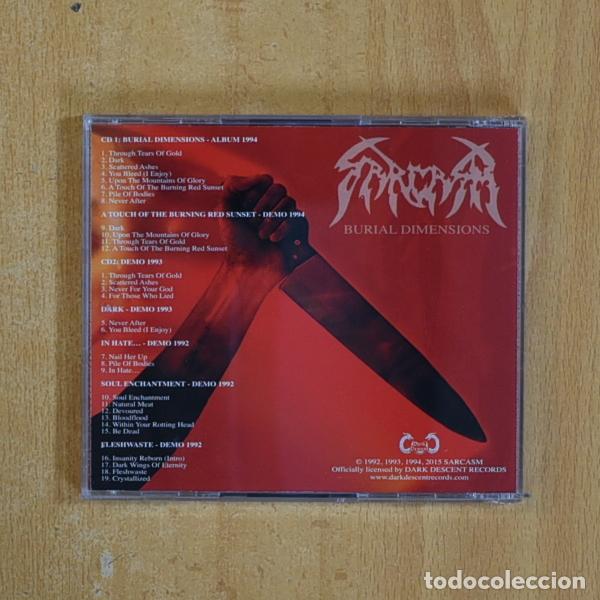 CDs de m&uacute;sica: SARCARSM - BURIAL DIMENSIONS - CD - Foto 2