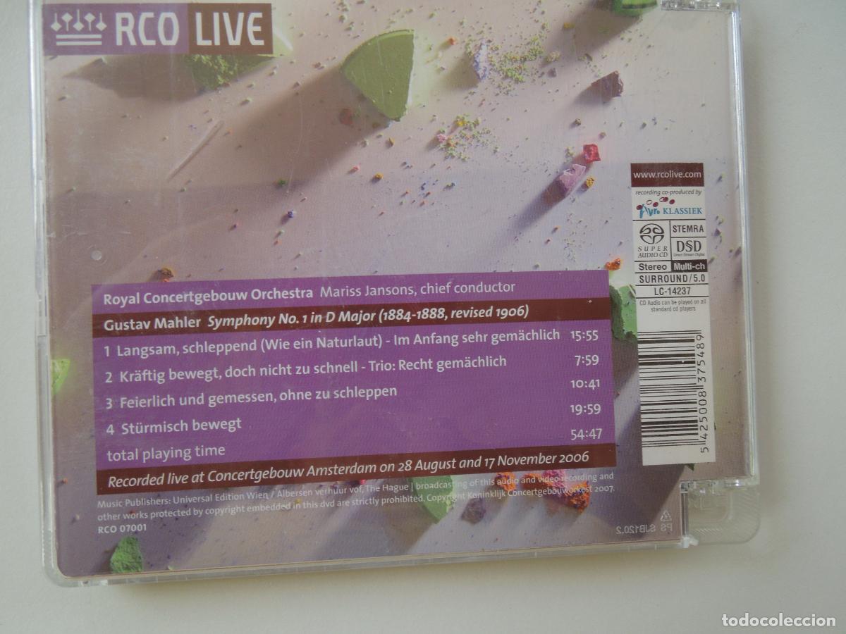 CDs de m&uacute;sica: MAHLER - SYMPHONY N&ordm; 1 - MARISS JANSONS - CD - Foto 3