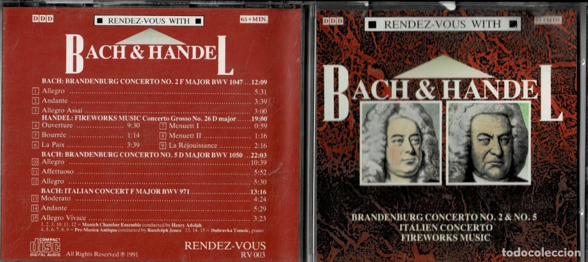 CDs de m&uacute;sica: BACH Y HANDEL. CD-CLASICA-2630 - Foto 1