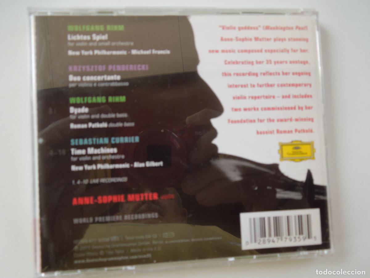 CDs de m&uacute;sica: ANNE SOFIE MUTTER - RIHM /CURRIER/PENDERECK - CD - Foto 3