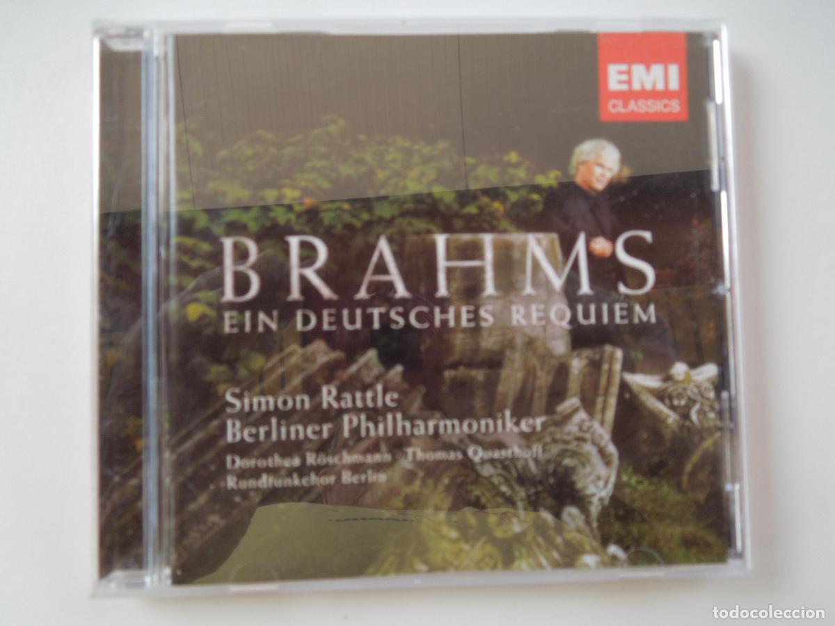 CDs de m&uacute;sica: BRAHMS -EIN DEUTSCHES REQUIEM - SIMON RATTLE - CD - Foto 1