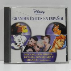 CDs de Música: DISCO CD. DISNEY PRESENTA GRANDES ÉXITOS EN ESPAÑOL. COMPACT DISC.