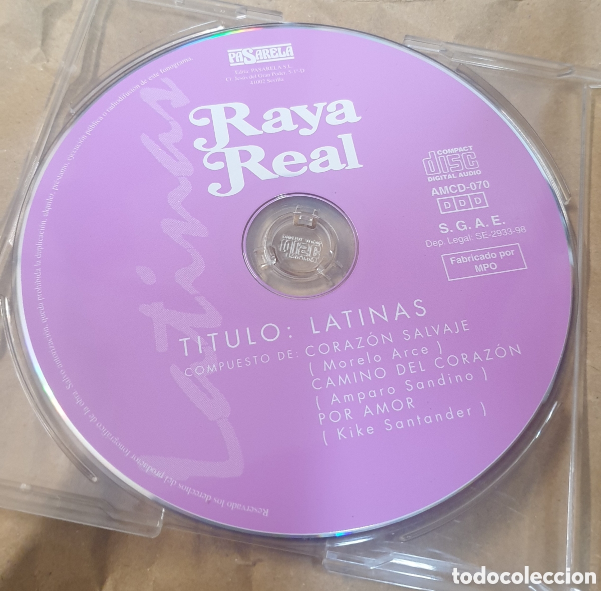 CDs de m&uacute;sica: Raya real - latinas. Cd single - Foto 1