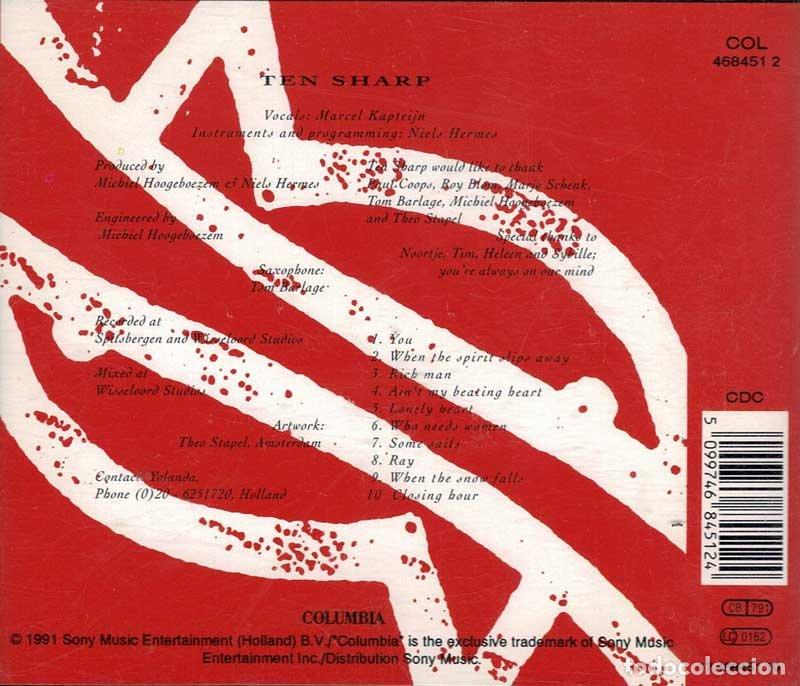 CDs de m&uacute;sica: Ten Sharp - Under The Water-Line. CD - Foto 2