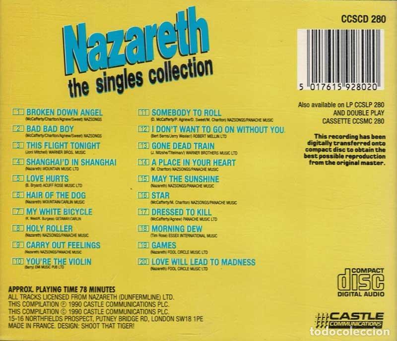 CDs de m&uacute;sica: Nazareth - The Singles Collection. CD - Foto 2