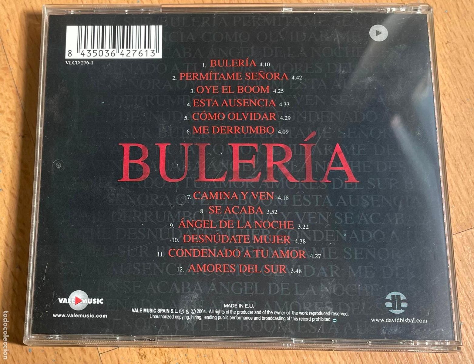 CDs de m&uacute;sica: BULERIA, David Bisbal CD - Foto 3