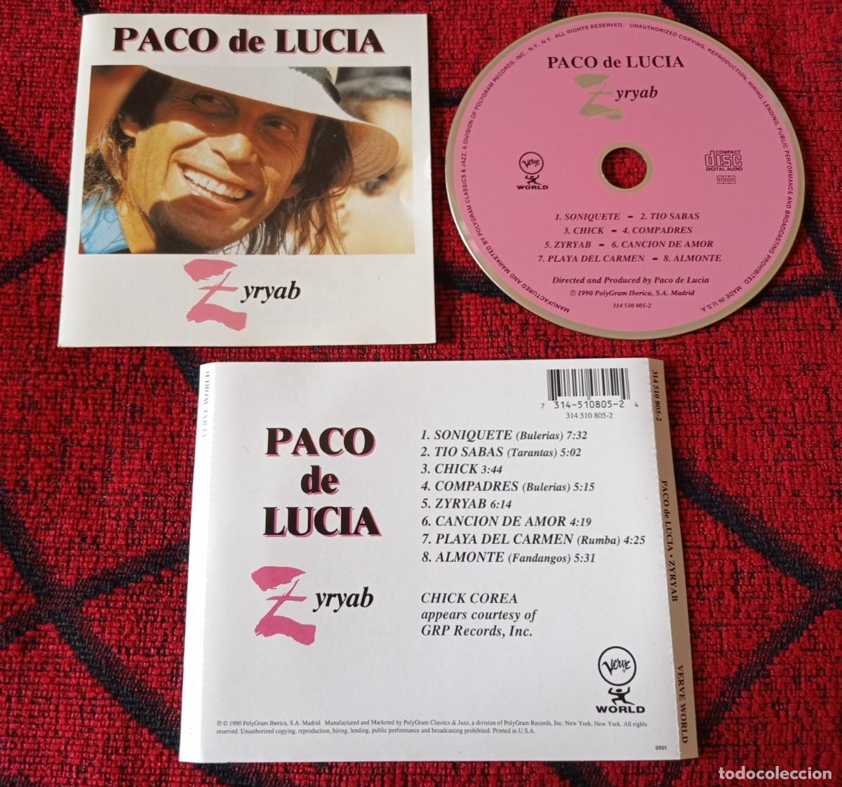 CDs de m&uacute;sica: PACO DE LUCIA ** Zyryab ** CD ORIGINAL 1990 - Foto 1