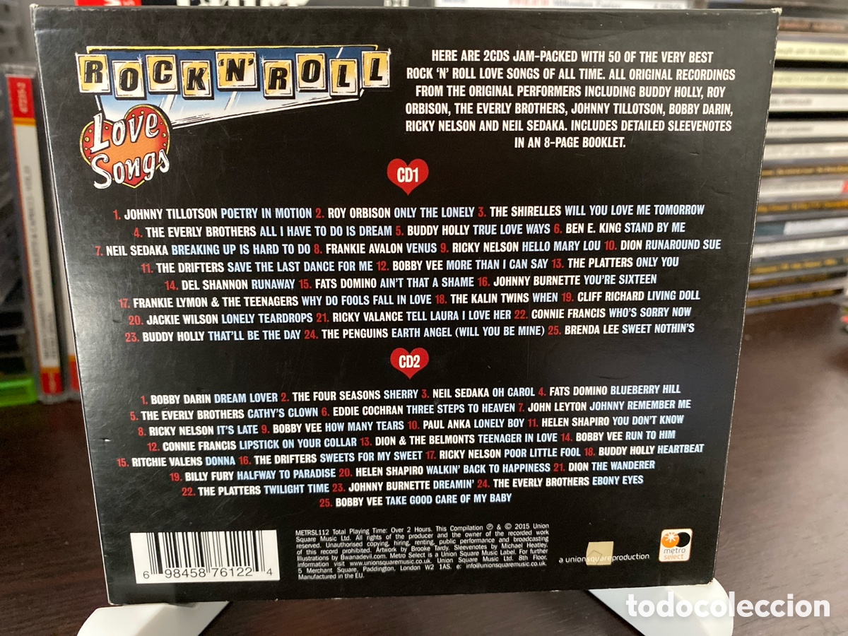 CDs de m&uacute;sica: Various - Rock &rsquo;n&rsquo; Roll Love Songs (2xCD, Comp) - Foto 2