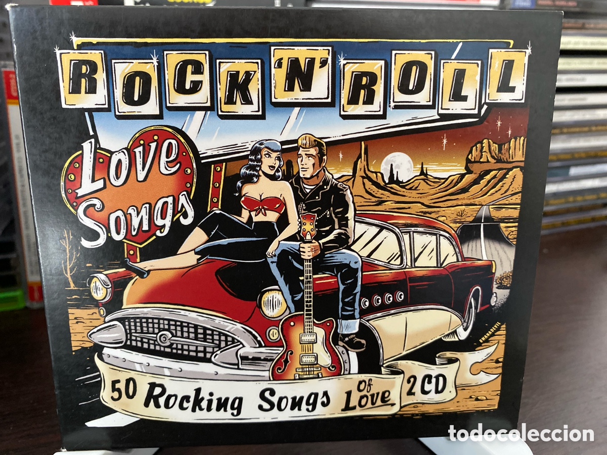 CDs de m&uacute;sica: Various - Rock &rsquo;n&rsquo; Roll Love Songs (2xCD, Comp) - Foto 1