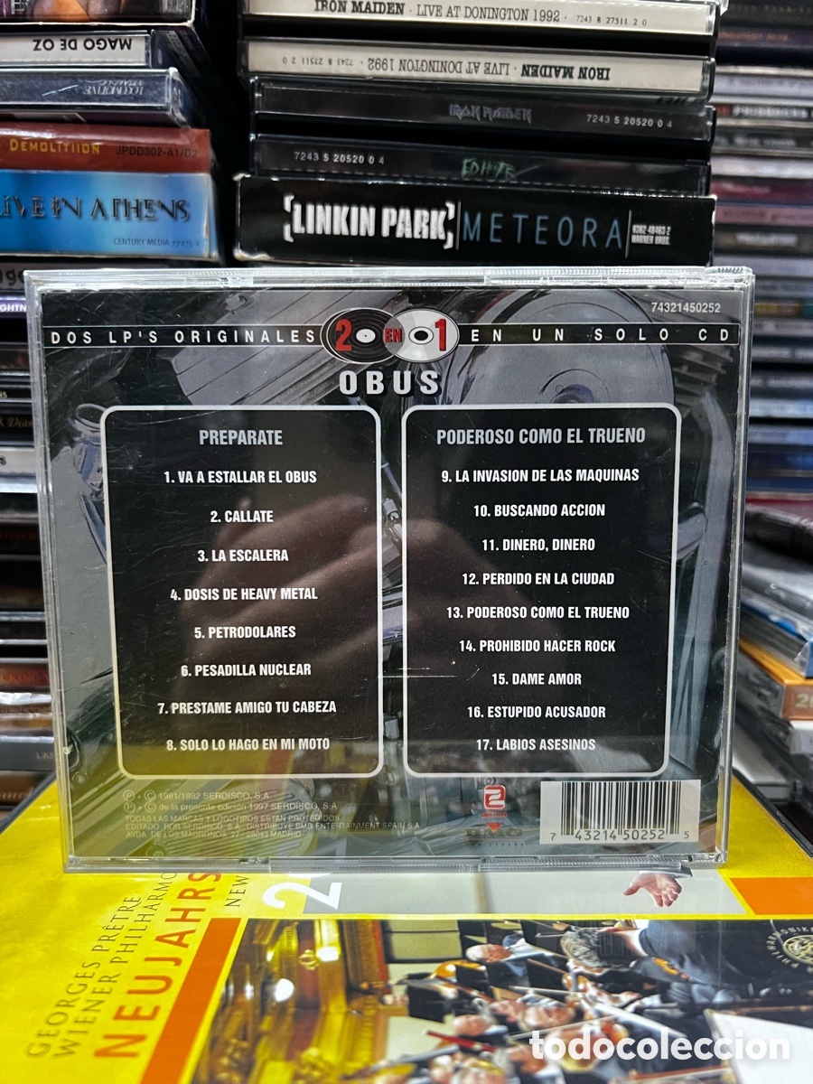 CDs de m&uacute;sica: Obus Preparate Poderoso como el trueno 2 en 1 - Foto 2