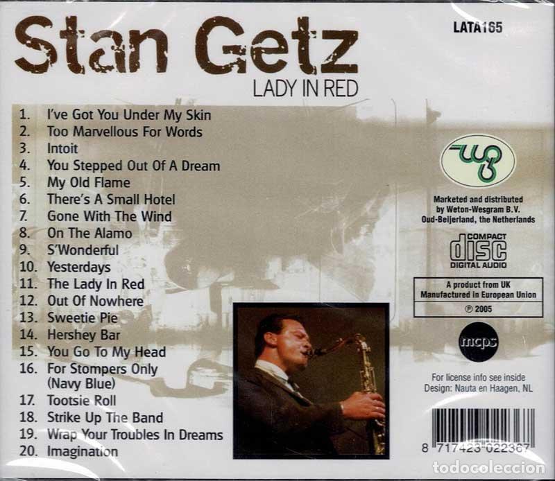 CDs de m&uacute;sica: Stan Getz - Lady In Red. CD - Foto 2
