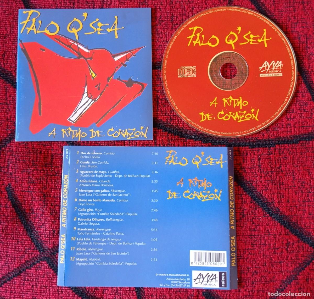 CDs de m&uacute;sica: PALO QSEA ** A Ritmo De Corazon ** CD 1997 - Foto 1