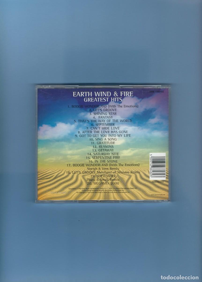 CDs de m&uacute;sica: CD - EARTH WIND AND FIRE - GREATEST HITS - Foto 2
